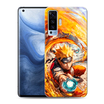 Силиконовый чехол на Vivo X50 с принтом Аниме Наруто Naruto