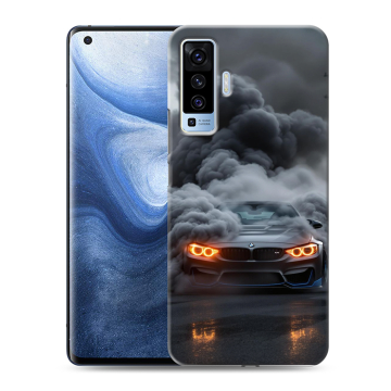 Силиконовый чехол на Vivo X50 с принтом BMW БМВ