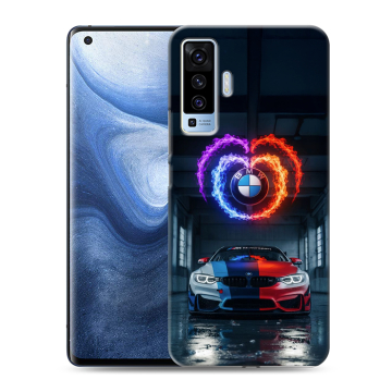 Силиконовый чехол на Vivo X50 с принтом BMW БМВ