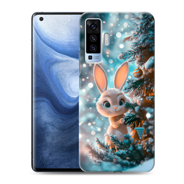 Силиконовый чехол на Vivo X50 с принтом Новый год