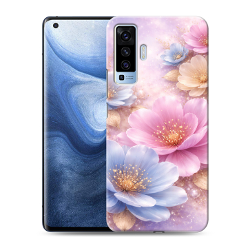 Силиконовый чехол на Vivo X50 с принтом женский