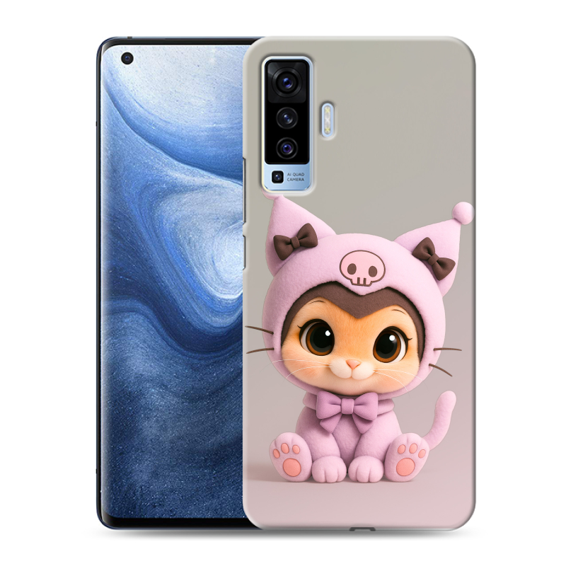 Пластиковый чехол на Vivo X50 с принтом Куроми Kuromi Пластиковый чехол на Vivo X50 с принтом Куроми Kuromi