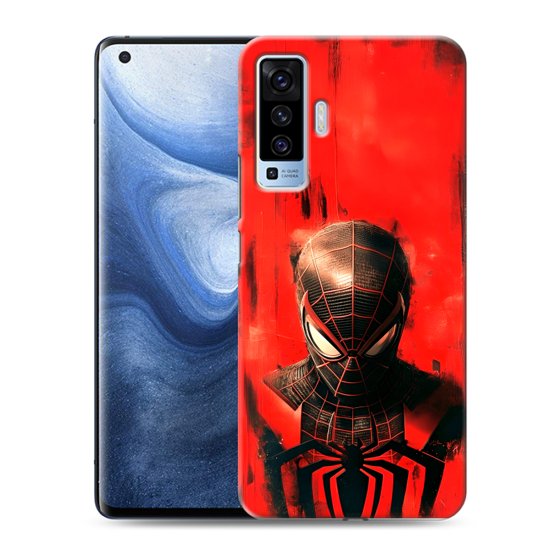 Силиконовый противоударный чехол на Vivo X50 с принтом человек паук spiderman Силиконовый противоударный чехол на Vivo X50 с принтом человек паук spiderman