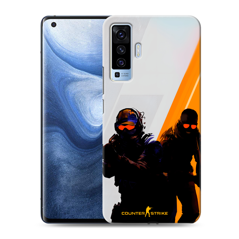 Силиконовый чехол на Vivo X50 с принтом Контер страйк Counter strike Силиконовый чехол на Vivo X50 с принтом Контер страйк Counter strike