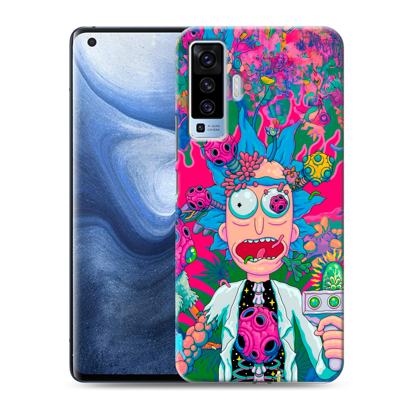 Силиконовый чехол на Vivo X50 с принтом Рик и Морти Rick Morty Силиконовый чехол на Vivo X50 с принтом Рик и Морти Rick Morty