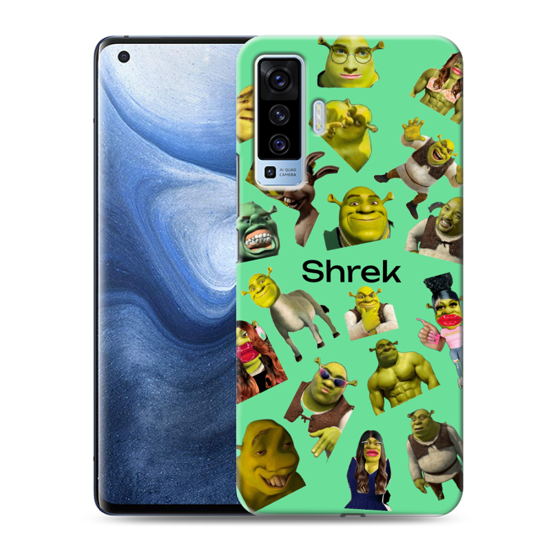 Силиконовый чехол на Vivo X50 с принтом Шрек Shrek Силиконовый чехол на Vivo X50 с принтом Шрек Shrek