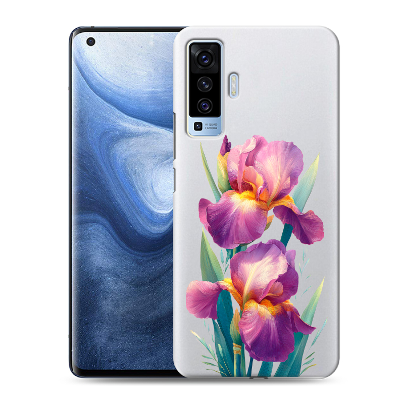 Силиконовый чехол на Vivo X50 с принтом Цветы орхидеи Силиконовый чехол на Vivo X50 с принтом Цветы орхидеи