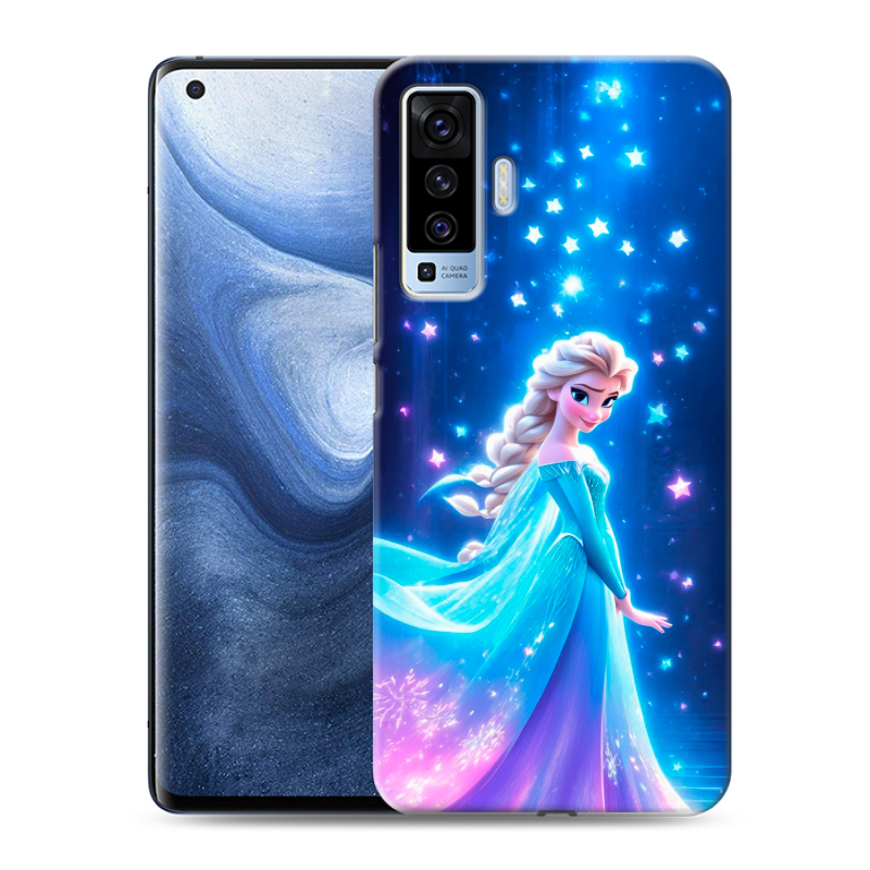 Пластиковый чехол на Vivo X50 с принтом Холодное сердце Frozen Пластиковый чехол на Vivo X50 с принтом Холодное сердце Frozen