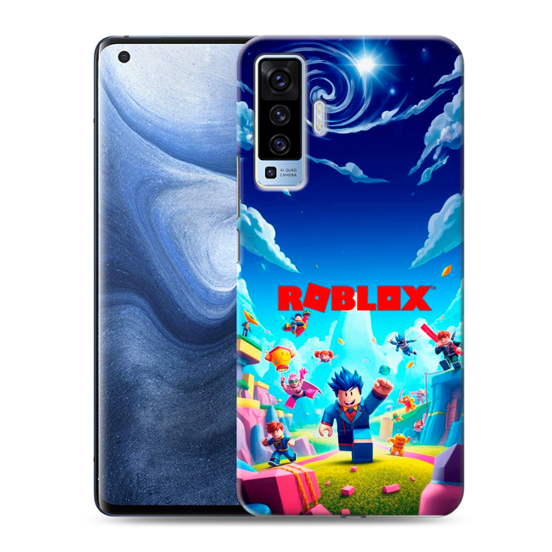 Пластиковый чехол на Vivo X50 с принтом Roblox Роблокс Пластиковый чехол на Vivo X50 с принтом Roblox Роблокс
