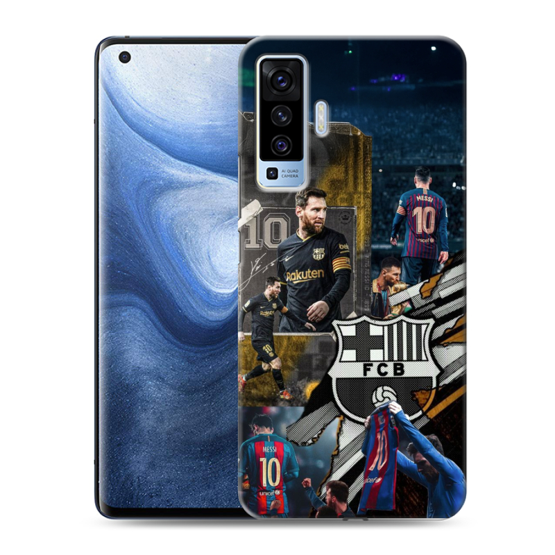 Пластиковый чехол на Vivo X50 с принтом Messi Barcelona Пластиковый чехол на Vivo X50 с принтом Messi Barcelona