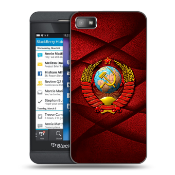 Пластиковый чехол на BlackBerry Z10 с принтом Герб СССР Пластиковый чехол на BlackBerry Z10 с принтом Герб СССР