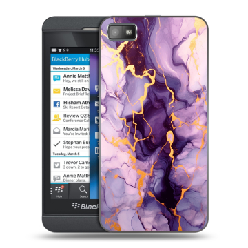 Пластиковый чехол на BlackBerry Z10 с принтом Мрамор Пластиковый чехол на BlackBerry Z10 с принтом Мрамор