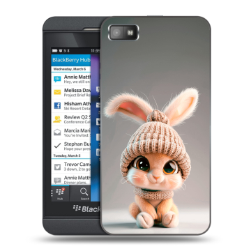 Пластиковый чехол на BlackBerry Z10 с принтом Кролик