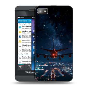 Пластиковый чехол на BlackBerry Z10 с принтом самолет Пластиковый чехол на BlackBerry Z10 с принтом самолет