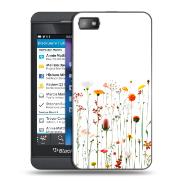 Пластиковый чехол на BlackBerry Z10 с принтом цветы Пластиковый чехол на BlackBerry Z10 с принтом цветы