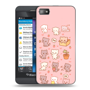 Пластиковый чехол на BlackBerry Z10 с принтом Hello Kitty Хелоу Кити Пластиковый чехол на BlackBerry Z10 с принтом Hello Kitty Хелоу Кити