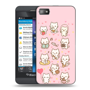 Пластиковый чехол на BlackBerry Z10 с принтом Hello Kitty Хелоу Кити Пластиковый чехол на BlackBerry Z10 с принтом Hello Kitty Хелоу Кити