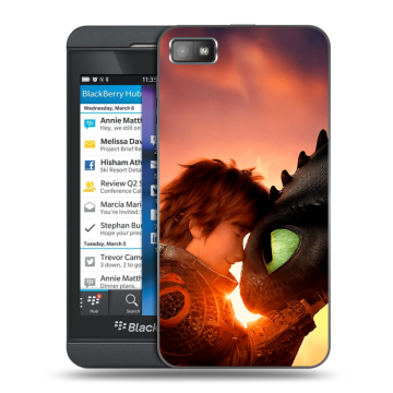 Пластиковый чехол на BlackBerry Z10 с принтом Как приручить дракона Пластиковый чехол на BlackBerry Z10 с принтом Как приручить дракона