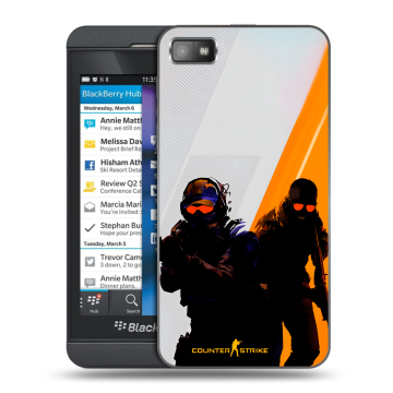 Пластиковый чехол на BlackBerry Z10 с принтом Контер страйк Counter strike Пластиковый чехол на BlackBerry Z10 с принтом Контер страйк Counter strike