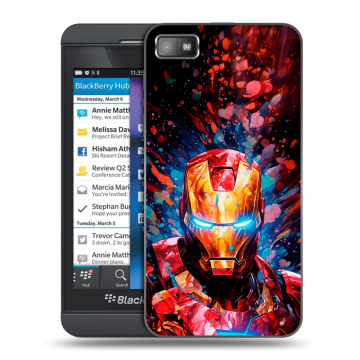 Пластиковый чехол на BlackBerry Z10 с принтом Железный человек Ironman Пластиковый чехол на BlackBerry Z10 с принтом Железный человек Ironman