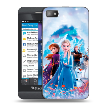 Пластиковый чехол на BlackBerry Z10 с принтом Холодное сердце Frozen Пластиковый чехол на BlackBerry Z10 с принтом Холодное сердце Frozen