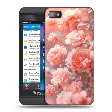 Пластиковый чехол на BlackBerry Z10 с принтом Розы цветы Пластиковый чехол на BlackBerry Z10 с принтом Розы цветы