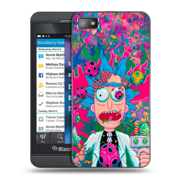 Пластиковый чехол на BlackBerry Z10 с принтом Рик и Морти Rick Morty Пластиковый чехол на BlackBerry Z10 с принтом Рик и Морти Rick Morty