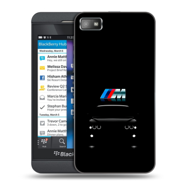 Пластиковый чехол на BlackBerry Z10 с принтом БМВ BMW