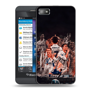 Пластиковый чехол на BlackBerry Z10 с принтом Реал Роналдо Real Ronaldo Пластиковый чехол на BlackBerry Z10 с принтом Реал Роналдо Real Ronaldo