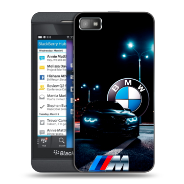 Пластиковый чехол на BlackBerry Z10 с принтом БМВ BMW