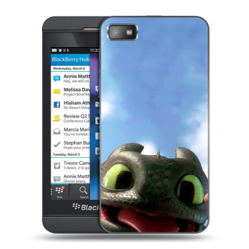 Пластиковый чехол на BlackBerry Z10 с принтом Как приручить дракона Пластиковый чехол на BlackBerry Z10 с принтом Как приручить дракона