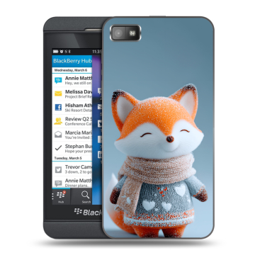 Пластиковый чехол на BlackBerry Z10 с принтом Лиса