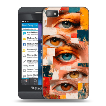 Пластиковый чехол на BlackBerry Z10 с принтом Модный принт