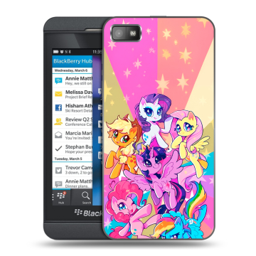 Пластиковый чехол на BlackBerry Z10 с принтом My little pony Дружба чудо Пластиковый чехол на BlackBerry Z10 с принтом My little pony Дружба чудо