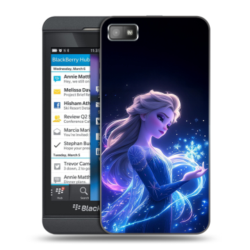 Пластиковый чехол на BlackBerry Z10 с принтом Холодное сердце Frozen Пластиковый чехол на BlackBerry Z10 с принтом Холодное сердце Frozen
