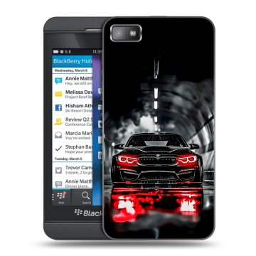 Пластиковый чехол на BlackBerry Z10 с принтом BMW БМВ