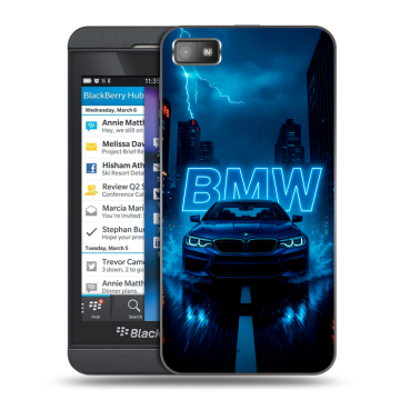 Пластиковый чехол на BlackBerry Z10 с принтом BMW БМВ Пластиковый чехол на BlackBerry Z10 с принтом BMW БМВ