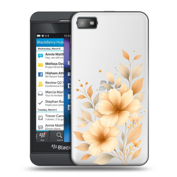 Пластиковый чехол на BlackBerry Z10 с принтом для девушки