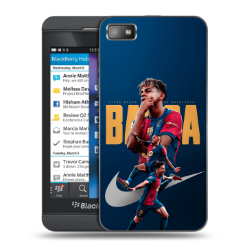 Пластиковый чехол на BlackBerry Z10 с принтом Барселона Barca Yamal Пластиковый чехол на BlackBerry Z10 с принтом Барселона Barca Yamal