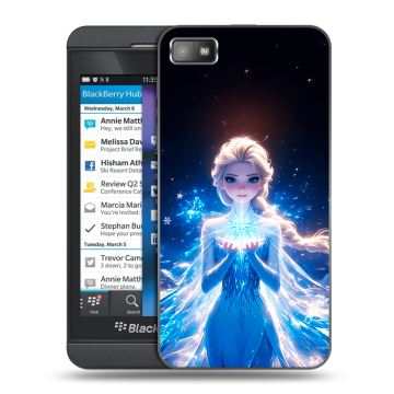 Пластиковый чехол на BlackBerry Z10 с принтом Холодное сердце Frozen Пластиковый чехол на BlackBerry Z10 с принтом Холодное сердце Frozen