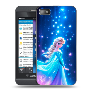 Пластиковый чехол на BlackBerry Z10 с принтом Холодное сердце Frozen Пластиковый чехол на BlackBerry Z10 с принтом Холодное сердце Frozen