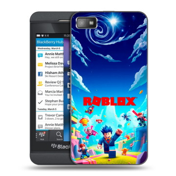 Пластиковый чехол на BlackBerry Z10 с принтом Roblox Роблокс Пластиковый чехол на BlackBerry Z10 с принтом Roblox Роблокс