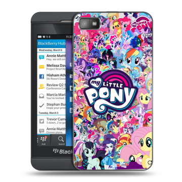 Пластиковый чехол на BlackBerry Z10 с принтом My little pony Дружба чудо Пластиковый чехол на BlackBerry Z10 с принтом My little pony Дружба чудо