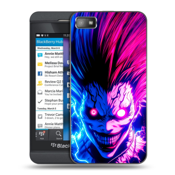 Пластиковый чехол на BlackBerry Z10 с принтом Death note Тетрадь смерти