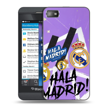 Пластиковый чехол на BlackBerry Z10 с принтом Real Madrid Реал Мадрид Пластиковый чехол на BlackBerry Z10 с принтом Real Madrid Реал Мадрид