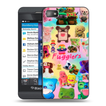 Пластиковый чехол на BlackBerry Z10 с принтом Флагер Fuggler