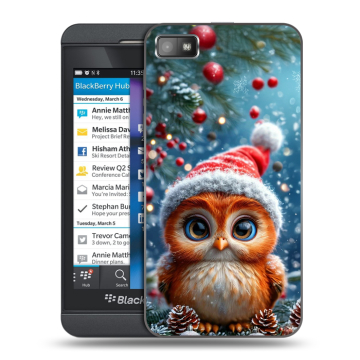 Пластиковый чехол на BlackBerry Z10 с принтом Новый год Пластиковый чехол на BlackBerry Z10 с принтом Новый год