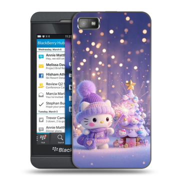 Пластиковый чехол на BlackBerry Z10 с принтом Новый год Пластиковый чехол на BlackBerry Z10 с принтом Новый год