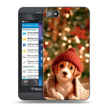 Пластиковый чехол на BlackBerry Z10 с принтом Новый год Пластиковый чехол на BlackBerry Z10 с принтом Новый год