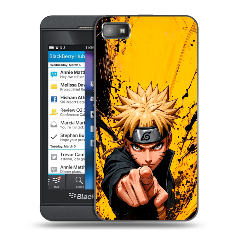 Пластиковый чехол на BlackBerry Z10 с принтом Naruto Наруто Пластиковый чехол на BlackBerry Z10 с принтом Naruto Наруто